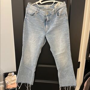 Bershka 12 Frayed Hem Women's Jeans
